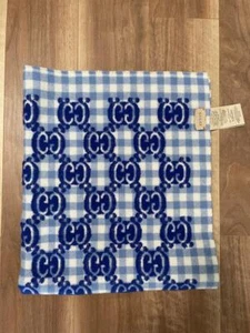 GUCCI GG Logo Wool Blend Blanket W90cm(35in) x H75cm(29in) Without BOX - Picture 1 of 1