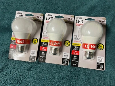3-Feit Electric   12-Volt  Marine/RV  60 watt LED Bulb  - Image 1 of 4