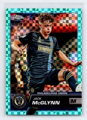 Jack McGlynn 2023 Topps Chrome MLS #1 Aqua Lava Refractor #/125 - Image 1 of 2