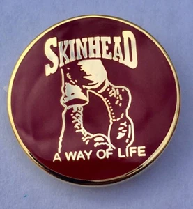 Skinhead Boots A Way of Life Emaille Pin Abzeichen - Bild 1 von 2