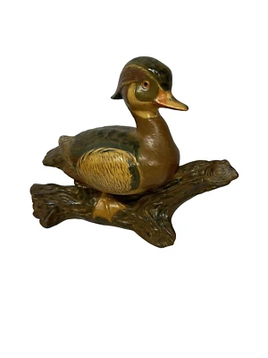 cerámica animal decoración hogar pato en rama de árbol Foto 1 de 4