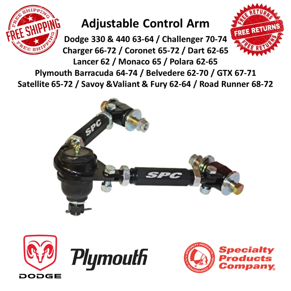Ajuste superior delantero SPC Brazo de control izquierdo para Dodge Challenger y Plymouth Satellite Foto 1 de 4