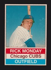 1976 HOSTESS #80  Rick Monday  CHICAGO CUBS  ( Full Lines )  EX-MINT+   A