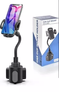 Strong Car Cup Holder Phone Mount for Cell Phone Compatible with Apple & Samsung - Picture 1 of 7