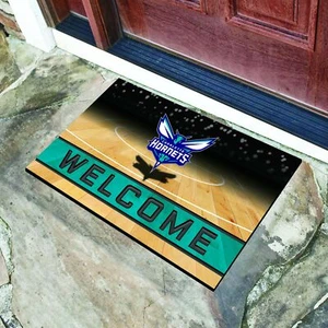 Alfombra de puerta de bienvenida Charlotte Hornets Crumb Rubber 30x18 - Imagen 1 de 5