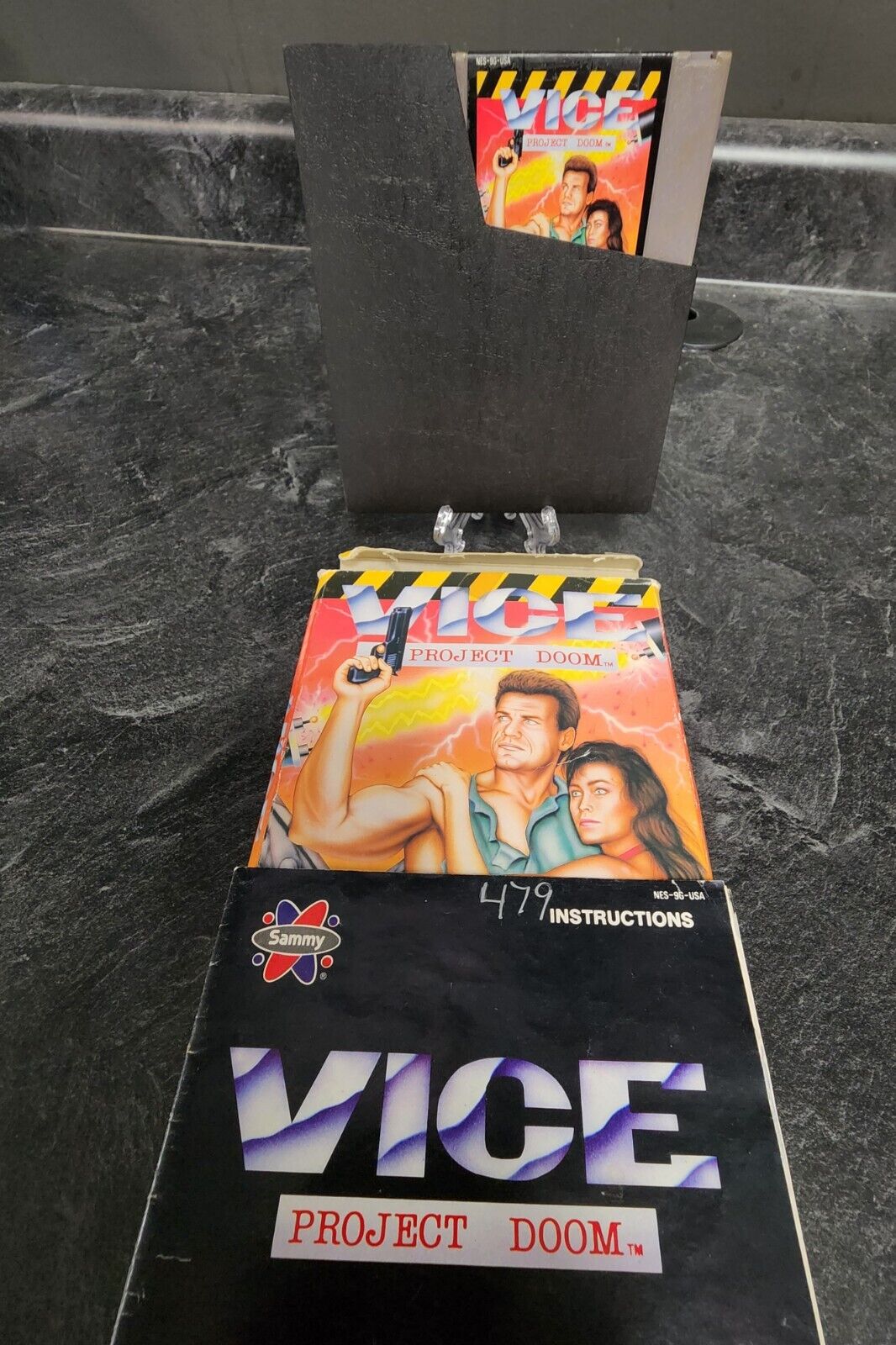 Vice Project Doom Nes With Box And Manual!