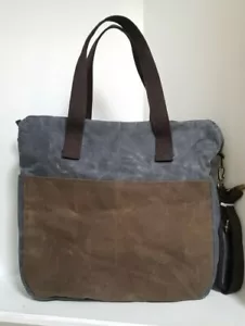 CB STATION Waxed Canvas Multi Pocket Travel Tote / Bag - NEW WITHOUT TAGS - Picture 1 of 9