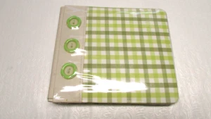 Green Plaid Photo Postbound Album 24 Pages 6" x 6" UNBRANDED - Picture 1 of 7