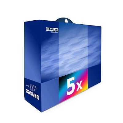 EUROTONE 5x Europcart Patrone Alternative für Epson WF-2650-DWF WF-2510-WF WF-2530-WF