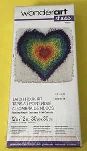 Wonderart Shaggy aus dem Herzen Riegel Haken Kit 12 Zoll x 12 Zoll Neu! Craft D.I.Y. - Bild 1 von 3