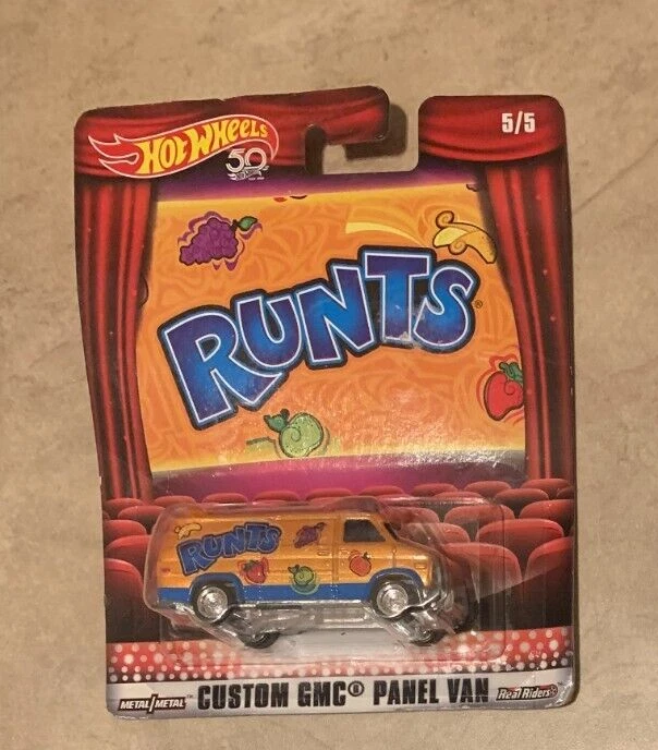 Nestle Custom GMC Panel Van Orange Real Riders Runts 2018 Hot Wheels Pop Culture