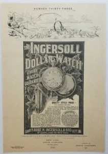 Anuncio The Ingersoll Dollar Watch Judge Company 1900 - Imagen 1 de 3