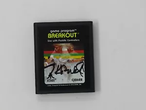 Atari 2600 Breakout Cartridge - Signed by Nolan Bushnell - One of a Kind! - Picture 1 of 2