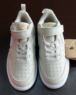 Nike Court Borough Low Recraft SE TDV Sand Pile White Kids SZ 10C FZ3137-100 New - Image 1 of 4