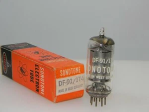 Sonotone Germany DF-91 1T4 NOS NIB 1125gm Round Silver Plate Serious Tubes N216 - Picture 1 of 4