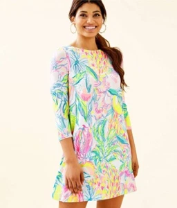 Neu mit Etikett Lilly Pulitzer Ophelia Kleid Multi Fiesta Bamba XS kostenloser Versand - Bild 1 von 3
