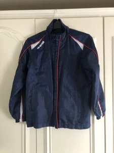 Errea - unisex kids Blue Shell sports Jacket Size 34 - Picture 1 of 10