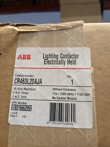 ABB CR463L20AJA LIGHTING CONTACTOR ELECTRICALLY HELD - Picture 1 of 1