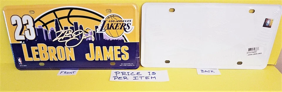 LA Lakers LeBron James Carpeta Oficial Placa Cuaderno Calcomanías Koozies-NUEVO Foto 1 de 1