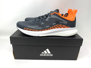 Adidas Solar Glide ST 3 Men 8 Running Shoe Gray/Orange Training Sneaker FY1253