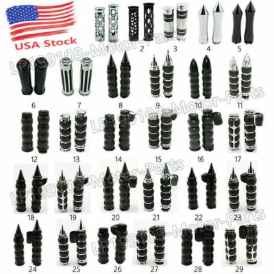 Motorcycle 1'' Handlebar Hand Grips for Harley-Davidson Sportster XL1200 883 - Image 1 of 4