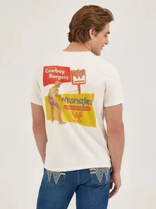 Camiseta vaquera Wrangler x Whataburger para hombre en malvavisco - talla mediana - Imagen 1 de 8