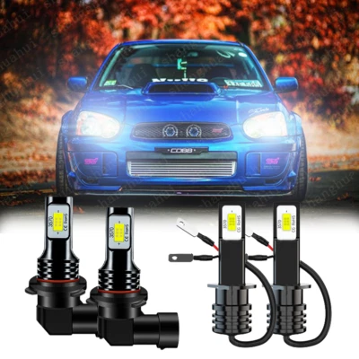 Lâmpadas de farol LED PC FEIXE ALTO BAIXO 6500K branco para Subaru Impreza 2004-2005 - Imagem 1 de 4