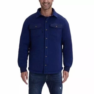 Avalanche Shirket Men Fleece Lined Shirt Jacket XL Heavy Duty Navy - Picture 1 of 9