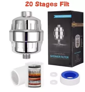 Luxury 20 Stage High Output Shower Filter: Removes 99.99% Chlorine and Soften... - Picture 1 of 4