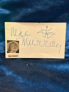 Mae Murray Silent Film Star "To Have And To Hold" Signed Autograph Index Card - Picture 1 of 2
