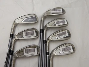 New LH TaylorMade Stealth HD iron set 5-AW irons Speeder 60s Stiff Flex Graphite - Picture 1 of 6