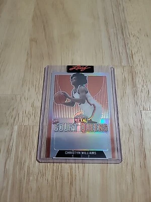 2023 Leaf Metal CHRISTYN WILLIAMS Court Queens Unsigned Proof 1/1 UConn - Image 1 of 4