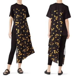 Phillip Lim 3.1 Cersie Tiered Asymmetrical Cherry Print Tee Size S Small - Picture 1 of 6