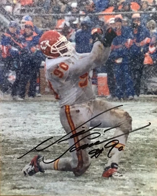 FOTO 8x10 firmada por Neil Smith de los Kansas City Chiefs con certificado de autenticidad Foto 1 de 4