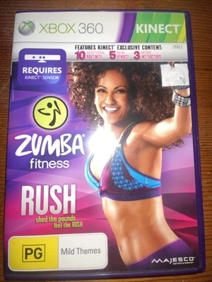 Zumba Fitness Rush Xbox 360 Kinect PAL Game - Complete includes Manual  VGC - image 1 of 3