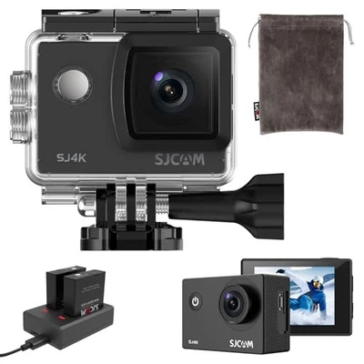 SJCAM SJ4K Action Camera: 4K Quality, 40MP Photos, Image Stabilization, Wi [NEW] - Image 1 of 4