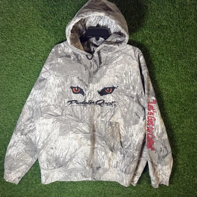 Cabelas Mens 2XL Predator Quest Camo Hoodie Open Country Let's Get to Callin Y2K - Image 1 of 4