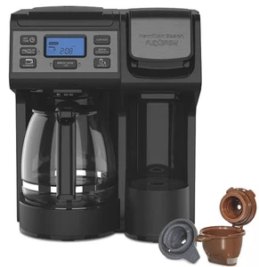 Hamilton Beach Flex Brew Coffee Maker Black Stainless TRIO #49916 NEW - Picture 1 of 4