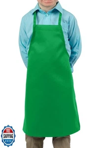 KNG Kinder Kochschürze für Mädchen und Jungen klein, Kelly Green, 6er Pack - Bild 1 von 5