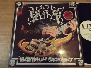 MAN - MAXIMUM DARKNESS LP RARE 1975 UK UNITED ARTISTS GATEFOLD, PROG PSYCH - Picture 1 of 14