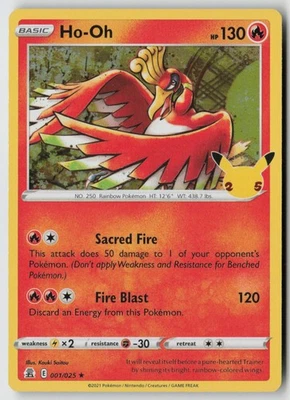 Ho-Oh 001/025 - Celebraciones - PTCG - LP Foto 1 de 2
