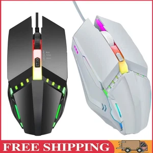 Przewodowa mysz do gier 1600 DPI Ergonomiczna mysz Mysz optyczna RGB 4 przyciski - Zdjęcie 1 z 13