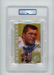 1998 HALL OF FAME PLATIN SIGNATUR SERIE SIGNIERTES AUTOGRAMM PSA MIKE DITKA - Bild 1 von 2