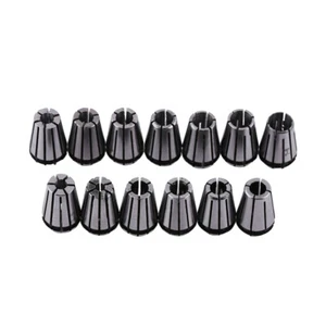 15Pcs ER11 1mm-1/4' Spring Collet Kit Milling Lathe CNC Chuck Bit Holder Tool - Picture 1 of 7