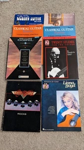 Lot Of 8 Guitar & Chord Songbooks Aerosmith Classical Modern Baroque W/ CDs - Picture 1 of 17