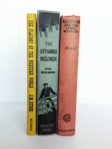 Lote de 3 libros antiguos de colección accesorios de exhibición antiguos envejecidos tapa dura decorativa - Imagen 1 de 3