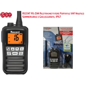 RECENT RS-25M Ricetrasmettitore Portatile VHF Nautico, Sommergibile e Galleggian - Photo 1/5