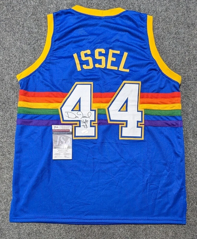 DENVER NUGGETS DAN ISSEL AUTOGRAPHED SIGNED INSCRIBED JERSEY JSA COA - Image 1 of 3