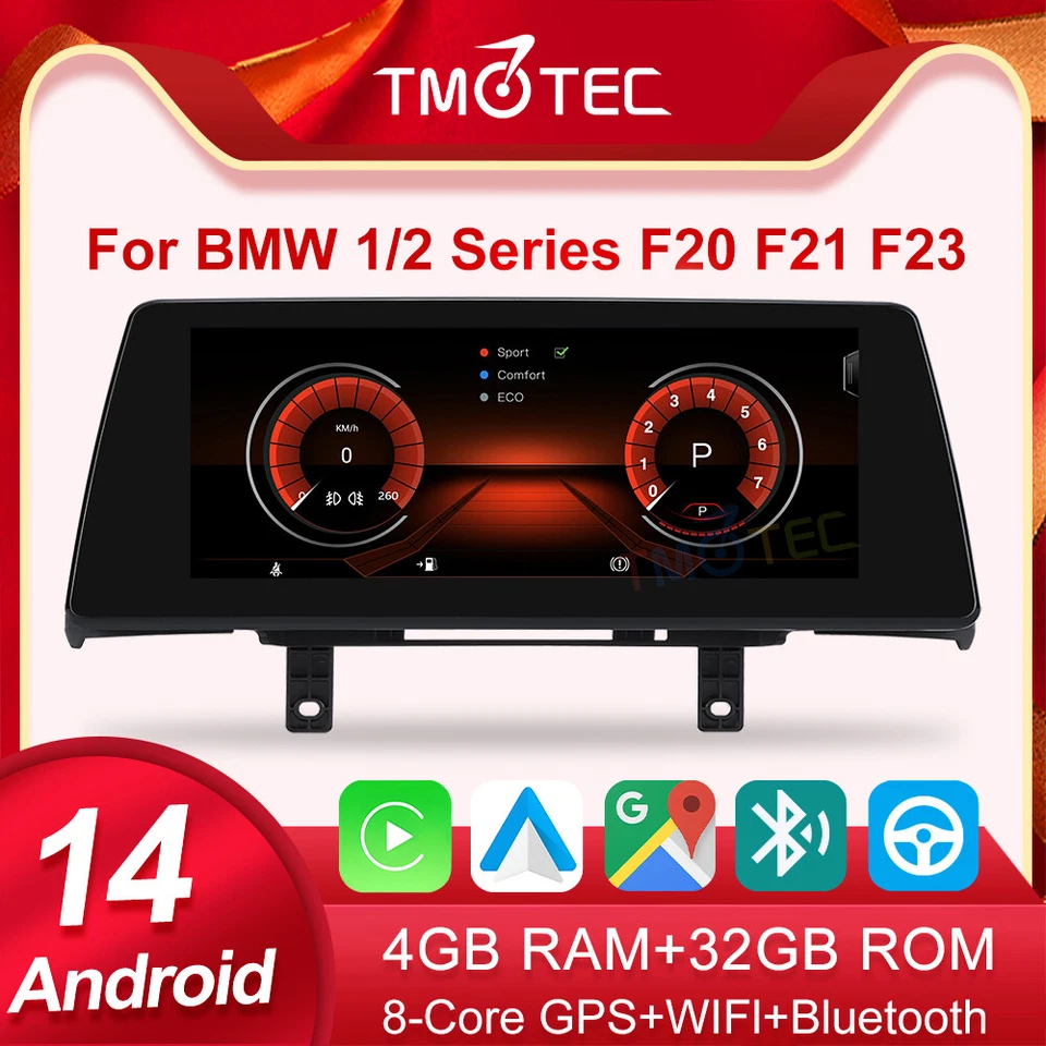 10.25" IPS Android Autoradio GPS CarPlay DAB+  Für BMW 1er F20 F21 2er F23 NBT - Bild 1 von 4