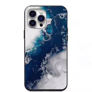 Marmor ozeanblau Design Handyhülle für iPhone 7 8 x XS XR SE 11 12 13 14 Pro Ma - Bild 1 von 31